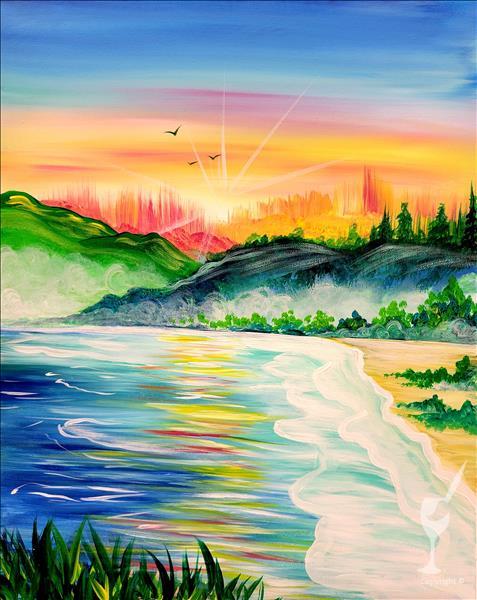 Coastal Sunrise *Blacklight pARTy* *Add A Candle*