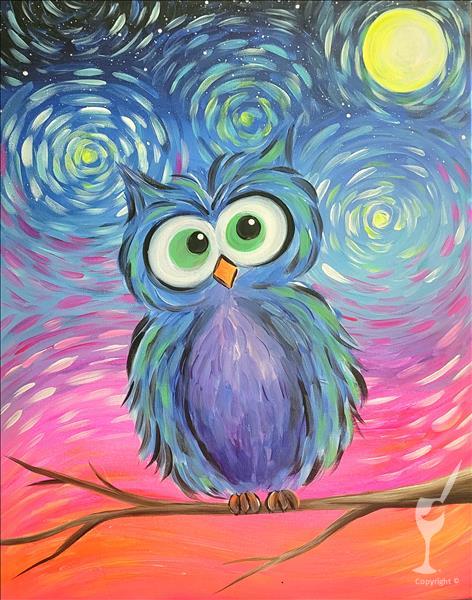 Happy Happy $29 : Starry Night Owl
