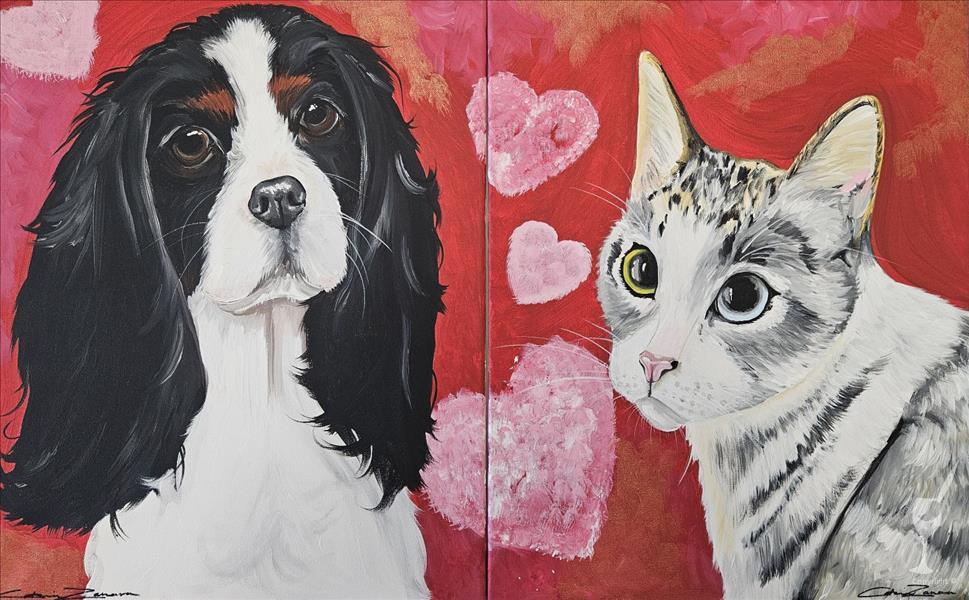 Custom Art Event | Paint Your Pet Valentine's Day