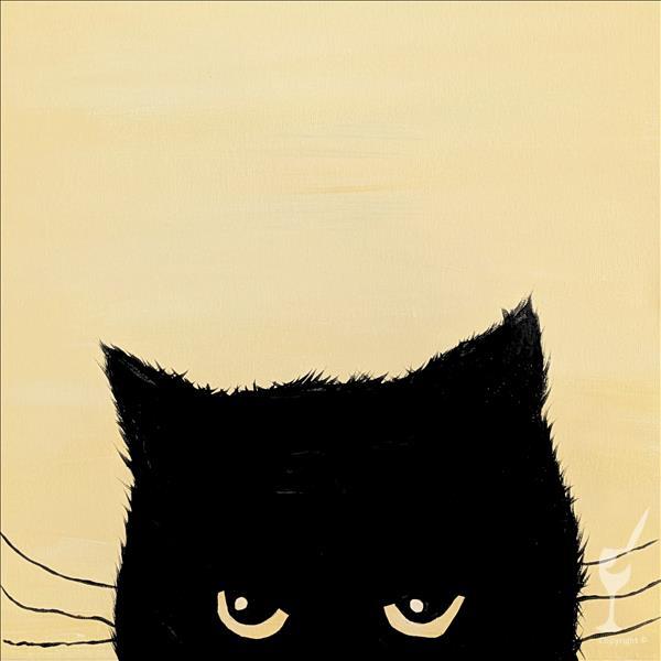*FRIDAY MATINEE*  Black Cat Peeking