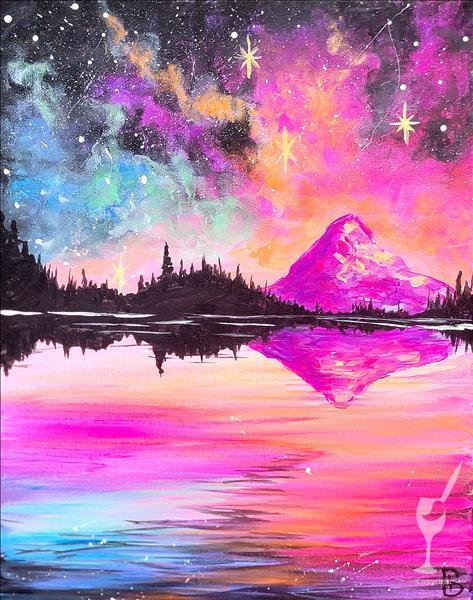 Bright Neon Mountain