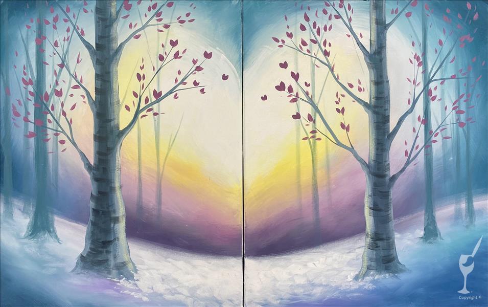 Winter Birch Forest - Paint a Side or Set