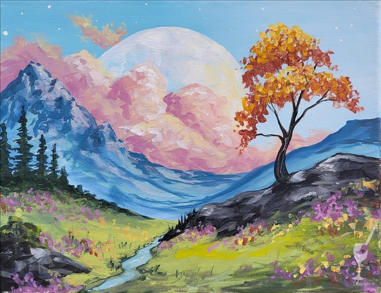 NEW! DAY CLASS $35! Hillscape at Dusk