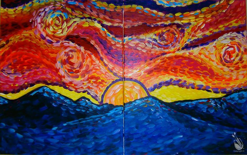 Van Gogh's Mountain Sunset - Set/Solo
